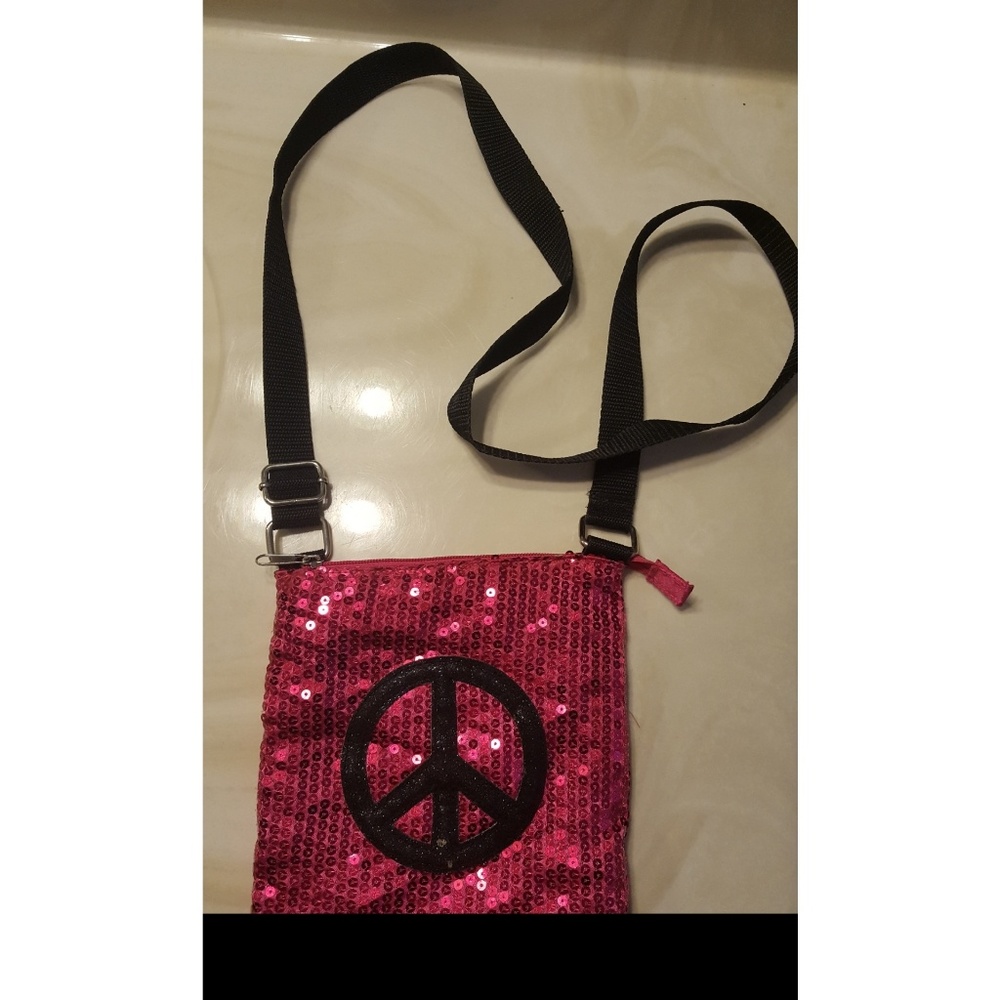 Peace Sign Shoulder Purse